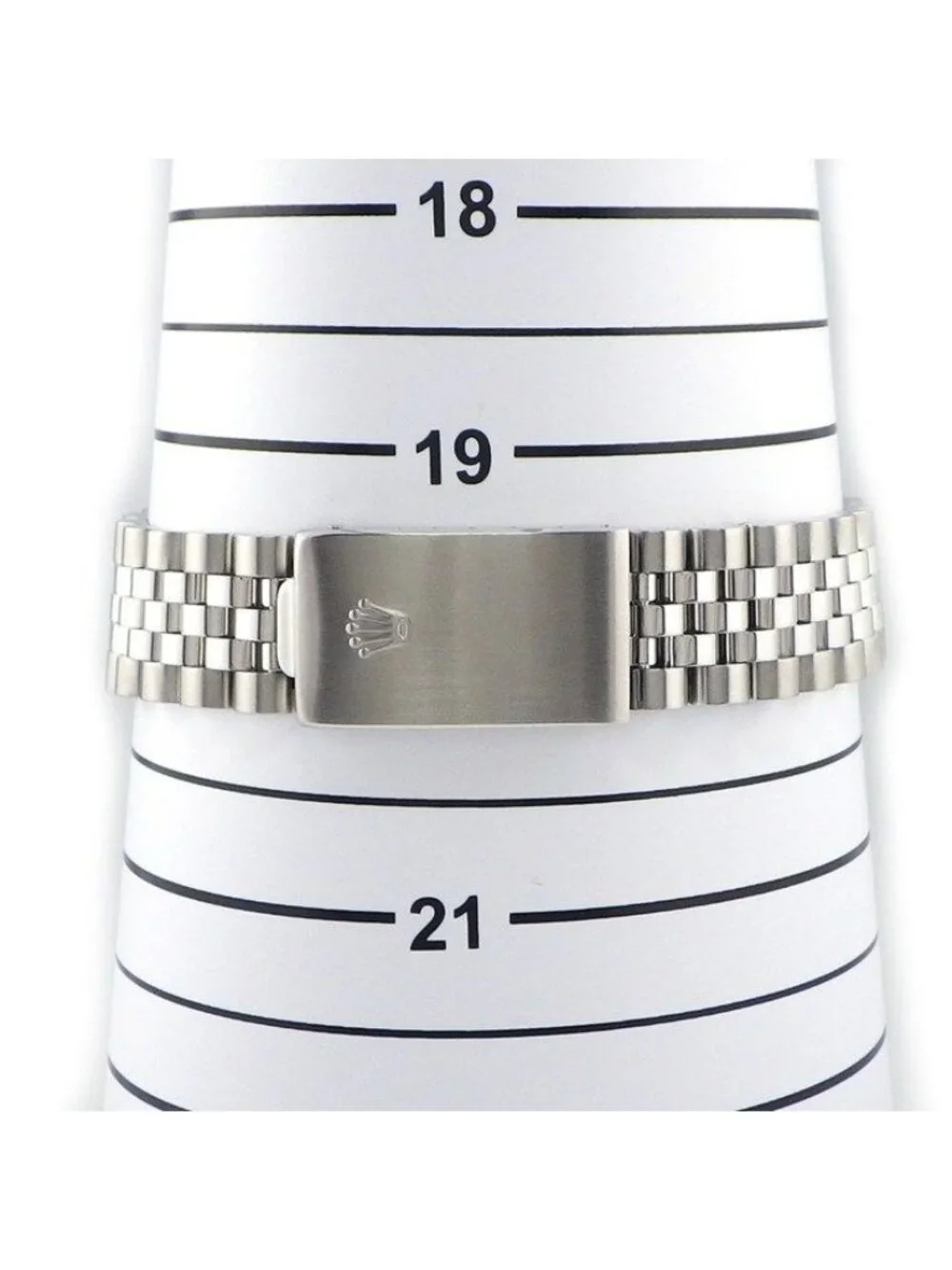Rolex Watch Datejust Black Dial Date 18k White Gold SS Automatic